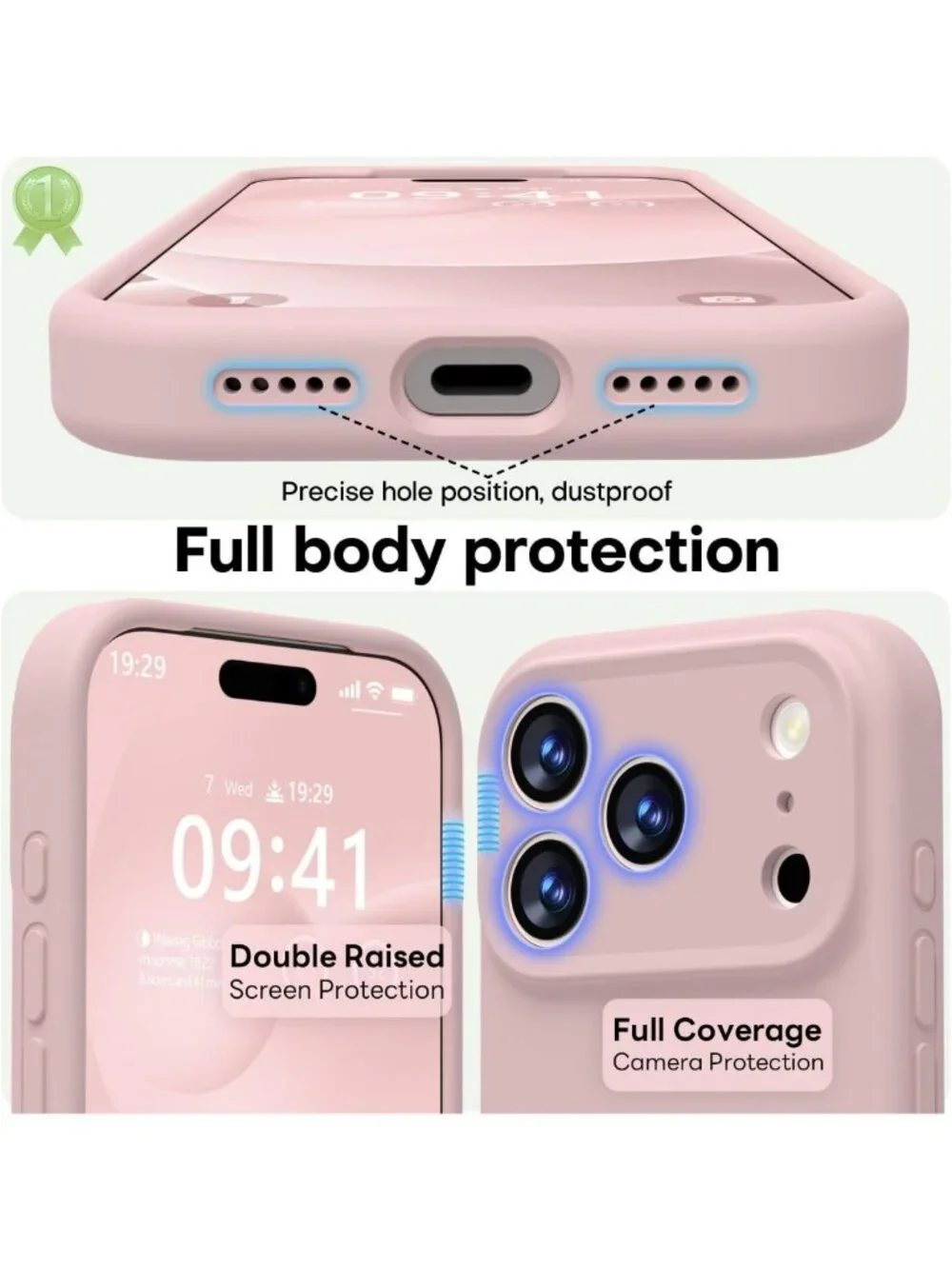 Premium Silicone Shockproof iPhone 17 Pro Max Case - Soft Anti-Scratch Lining